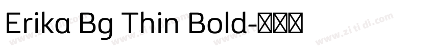 Erika Bg Thin Bold字体转换